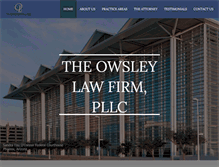 Tablet Screenshot of owsleylaw.com